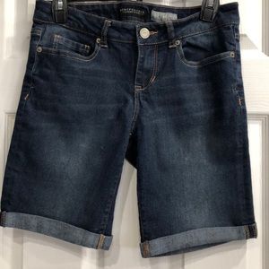 Bermuda style jean shorts